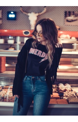 Dames - Merde Shirt Zwart